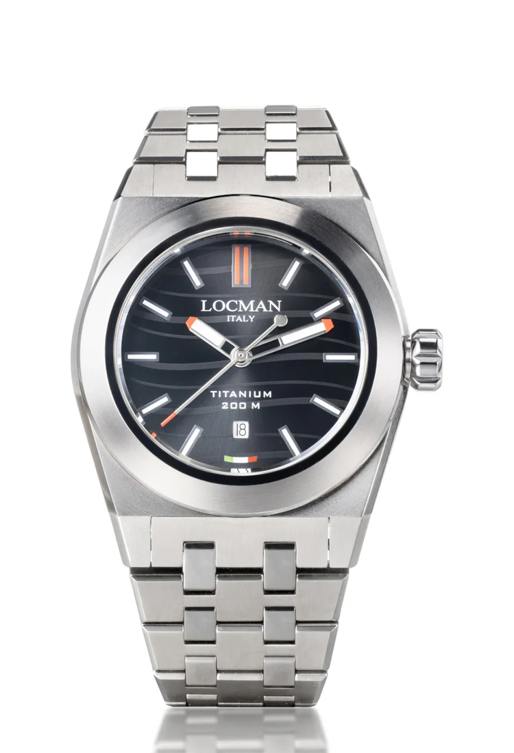 Orologio Locman Stealth Titanio quadrante nero sunray 0223T01S-00BKRDB0