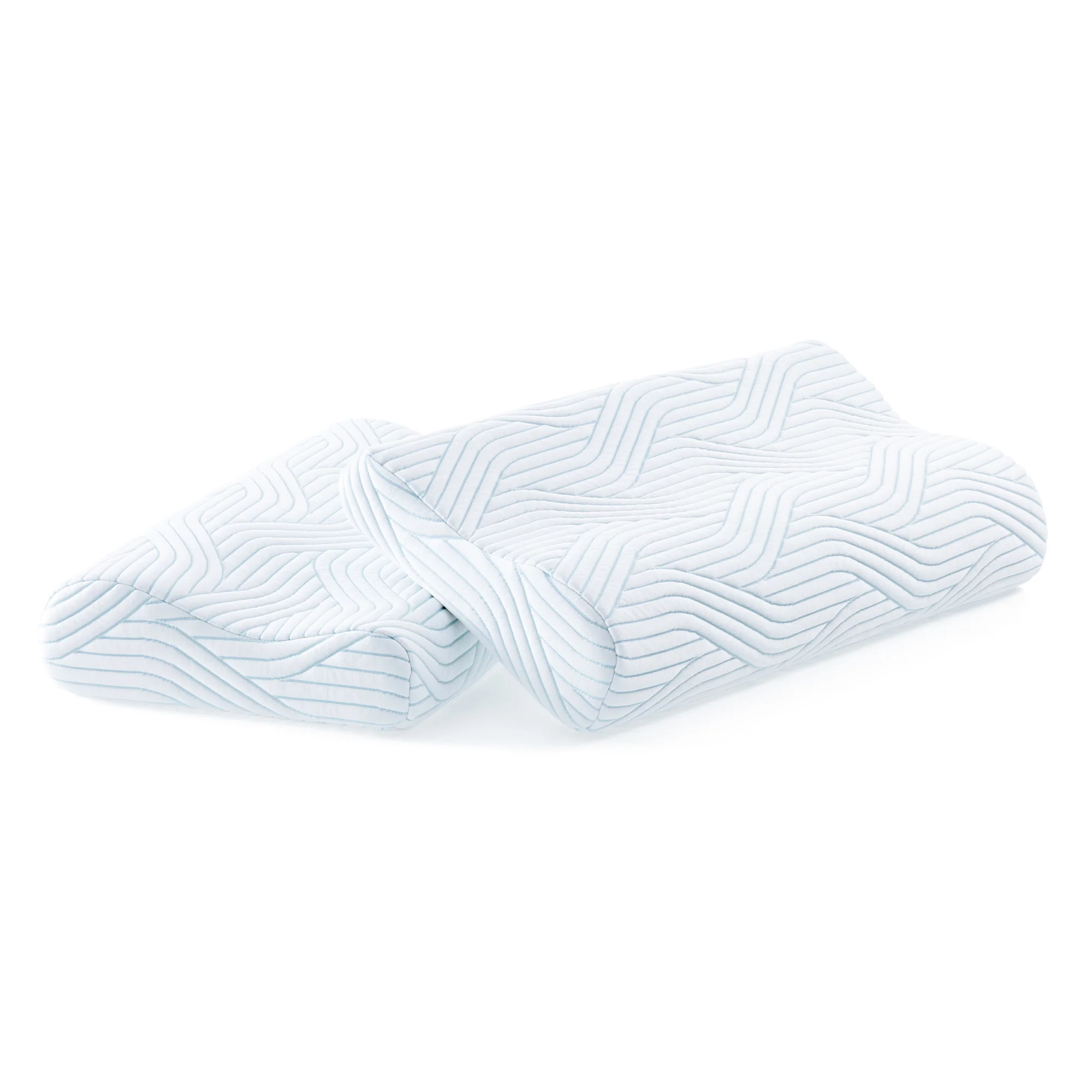 Cuscino TEMPUR Shape Queen – Ergonomico per collo e spalle – Per chi dorme sulla schiena e sul fianco – 61 x 31 cm – Federa SmartCool lavabile