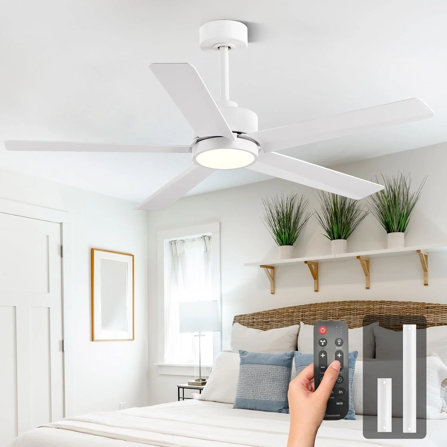 Modern ceiling fan 72 inch bedroom living room library cafe outdoor/industrial