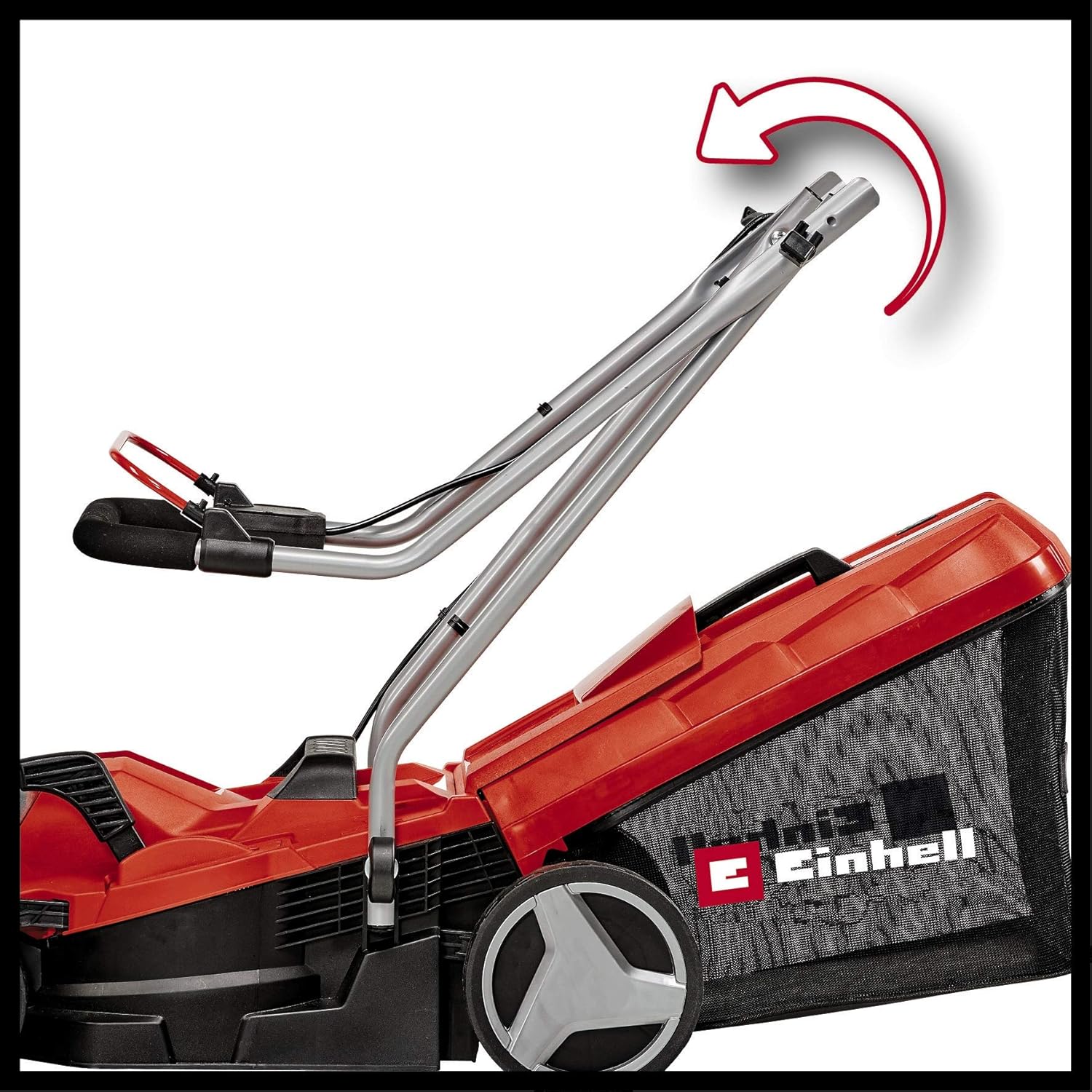 Einhell Akku-Rasenmher GE-CM 18/33 Li-Solo Power X-Change (18 V, 33 cm Schnittbreite, bis 200 m, Brushless, 30L Grasfangkorb, 25-65 mm Schnitthhe, ohne Akku)