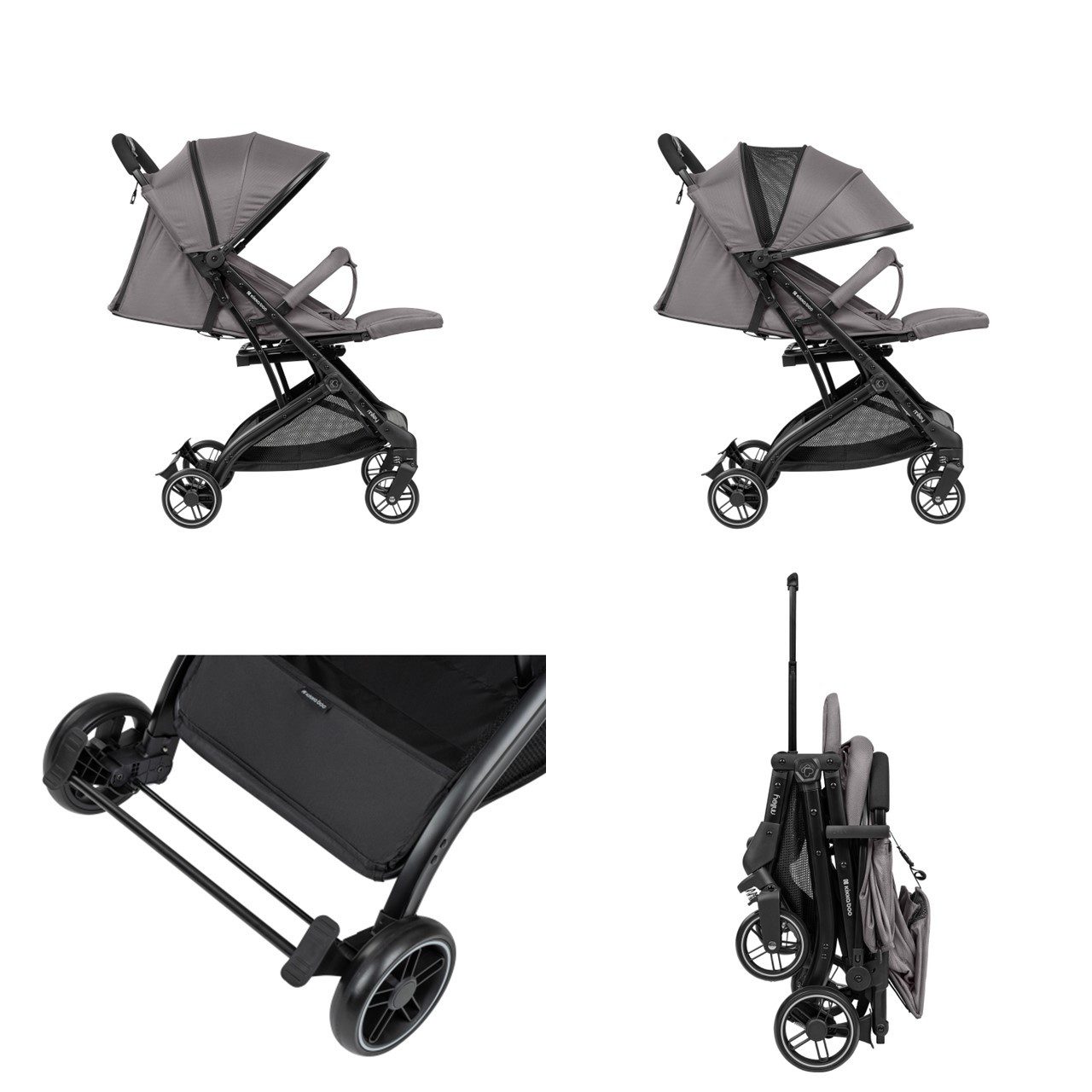 Kinder-Buggy Kinderwagen Miley mit Fußsack