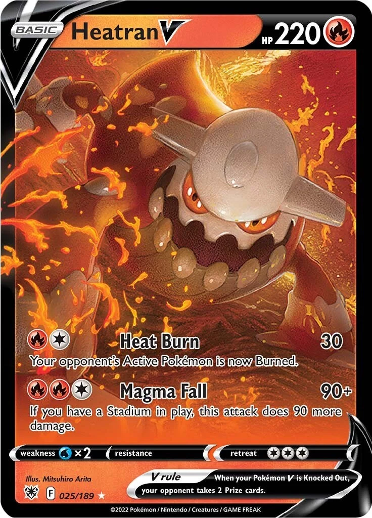 Heatran V (025/189) (SWSH10: Astral Radiance)