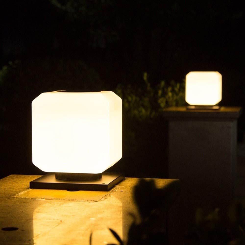 Wasserdichte, elegante Gartenlaterne und Terrassen-Stehlampe, aus Eisen, energieeffizient, so angetrieben, Landschaftsbeleuchtung und Veranda-Dekor