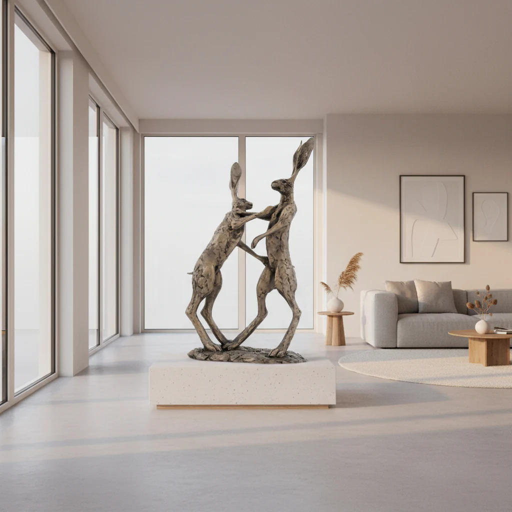 ��Hannah and Hamish�� Sculpture by Paul Jenkins �C Bronze Resin | 44 x 23cm