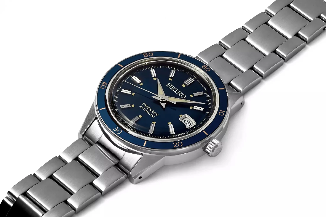 Orologio Seiko Presage SRPG05J1 Style60's blu