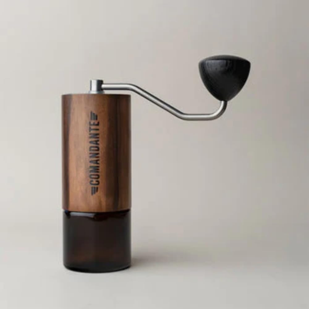 Kaffeemühle C40 MK4 Nitro Blade Liquid Amber/Edelstahl von COMANDANTE, Silber/Braun, Silber/Braun