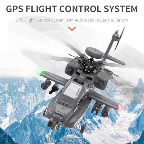 Elicottero telecomandato, scala 1/32, 2.4G 6CH F11 S AH64, aereo telecomandato con doppio asse Co Drive Flybarless 6G/3D Stunt YU XIANG RC aereo per adulti (RTF GPS Smart Version) : Giochi e giocattoli