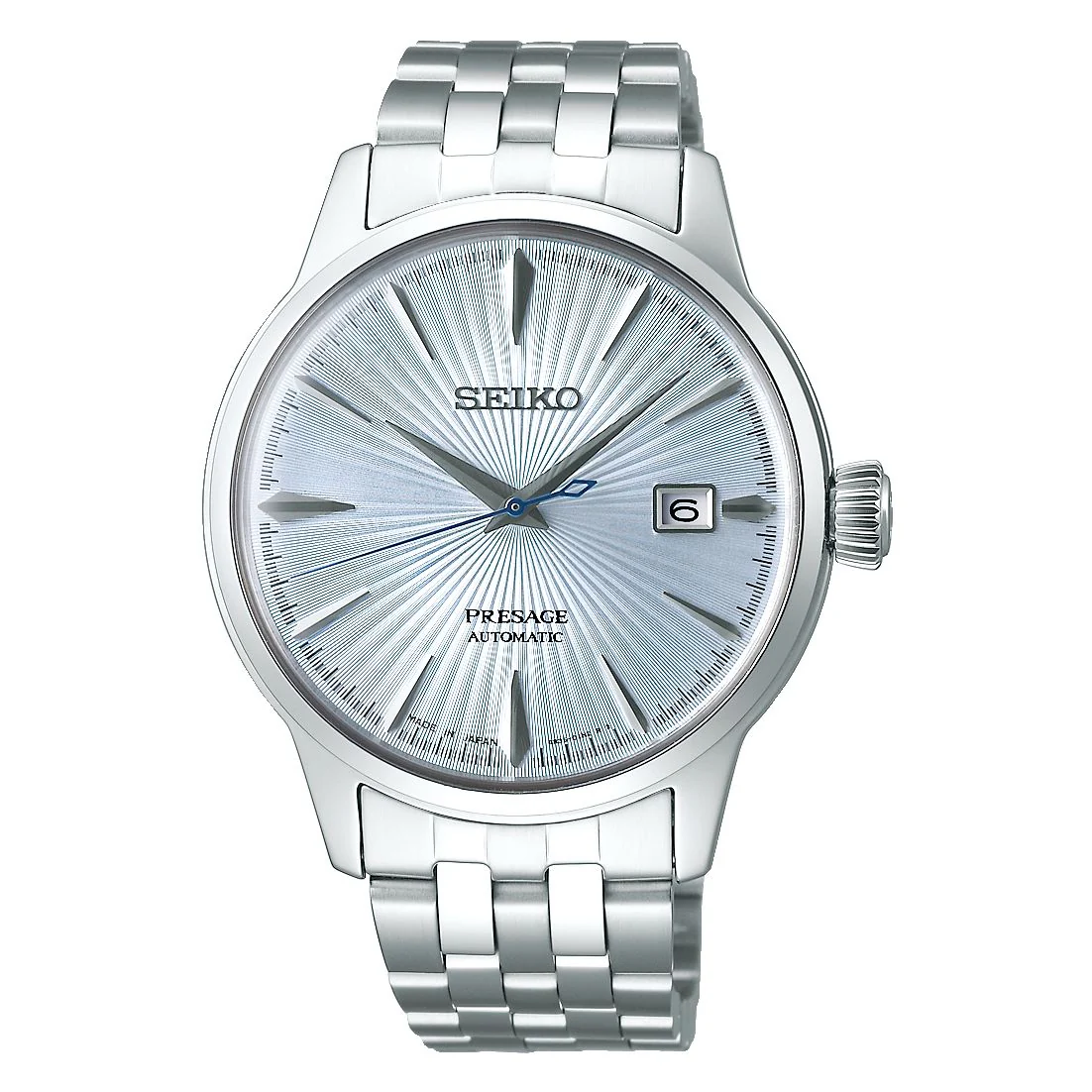 Orologio Seiko Presage SRPE19J1 azzurro bracciale acciaio