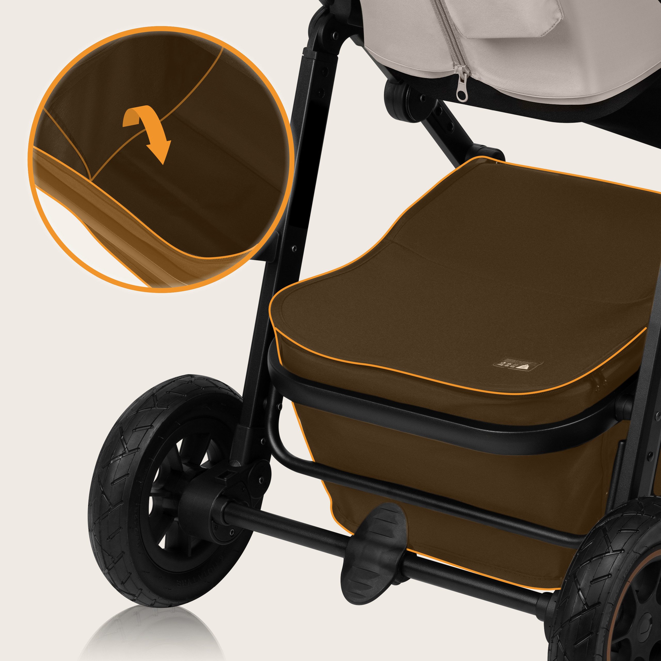 Kombi-Kinderwagen AMBER PLUS 2IN1