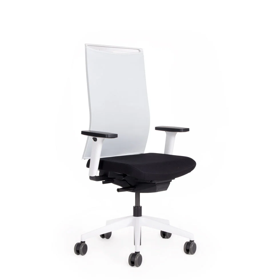 Sedia da ufficio ergonomica con schienale in rete lento Agilis Matrix MT12 EDIZIONE SPECIALE Pure Black
