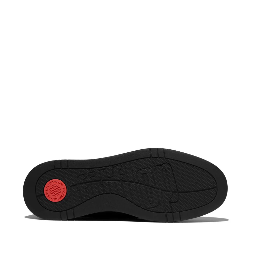 FitFlop RALLY M?nner Black Leder Loafers
