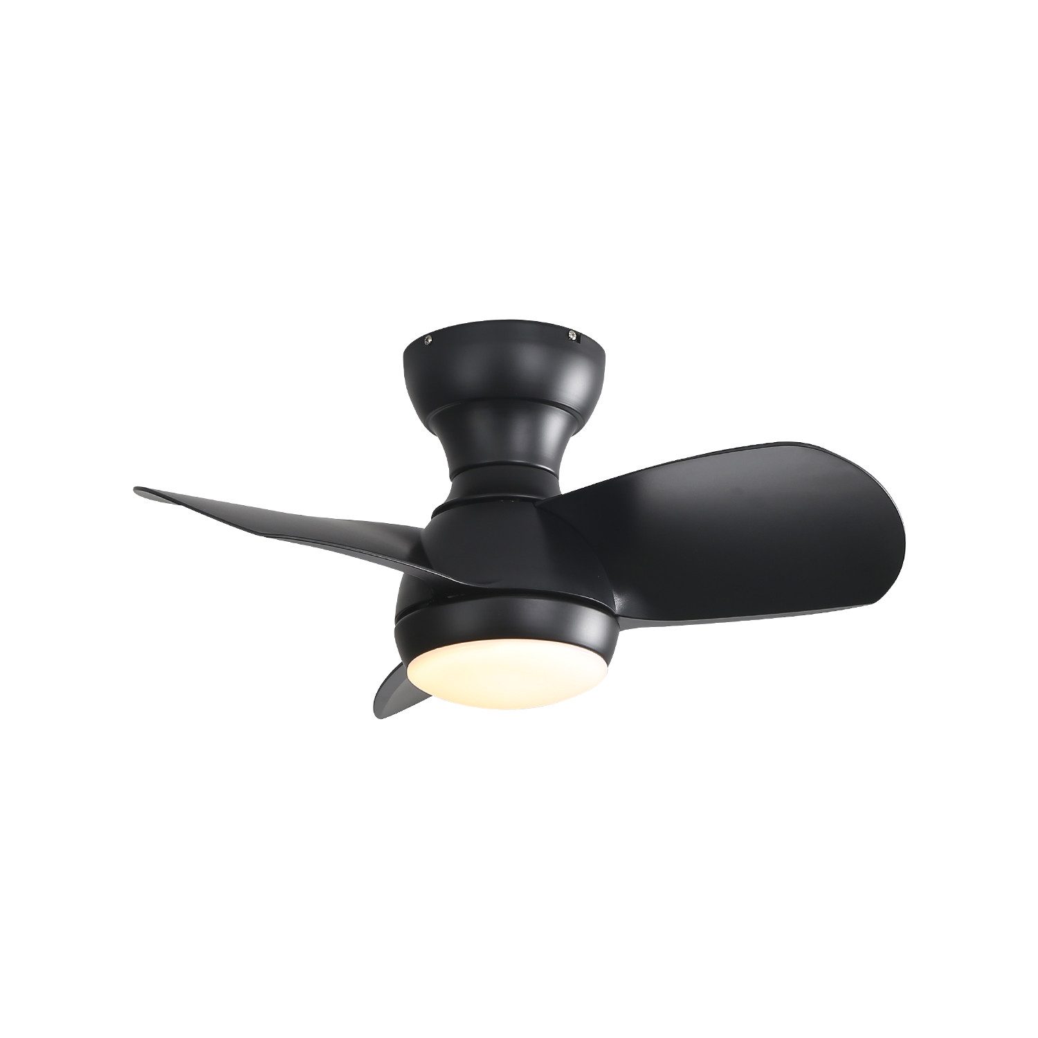 Deckenventilator Mini-LED-Deckenventilator mit 3 ABS-Blättern und 3 Dimmbaren