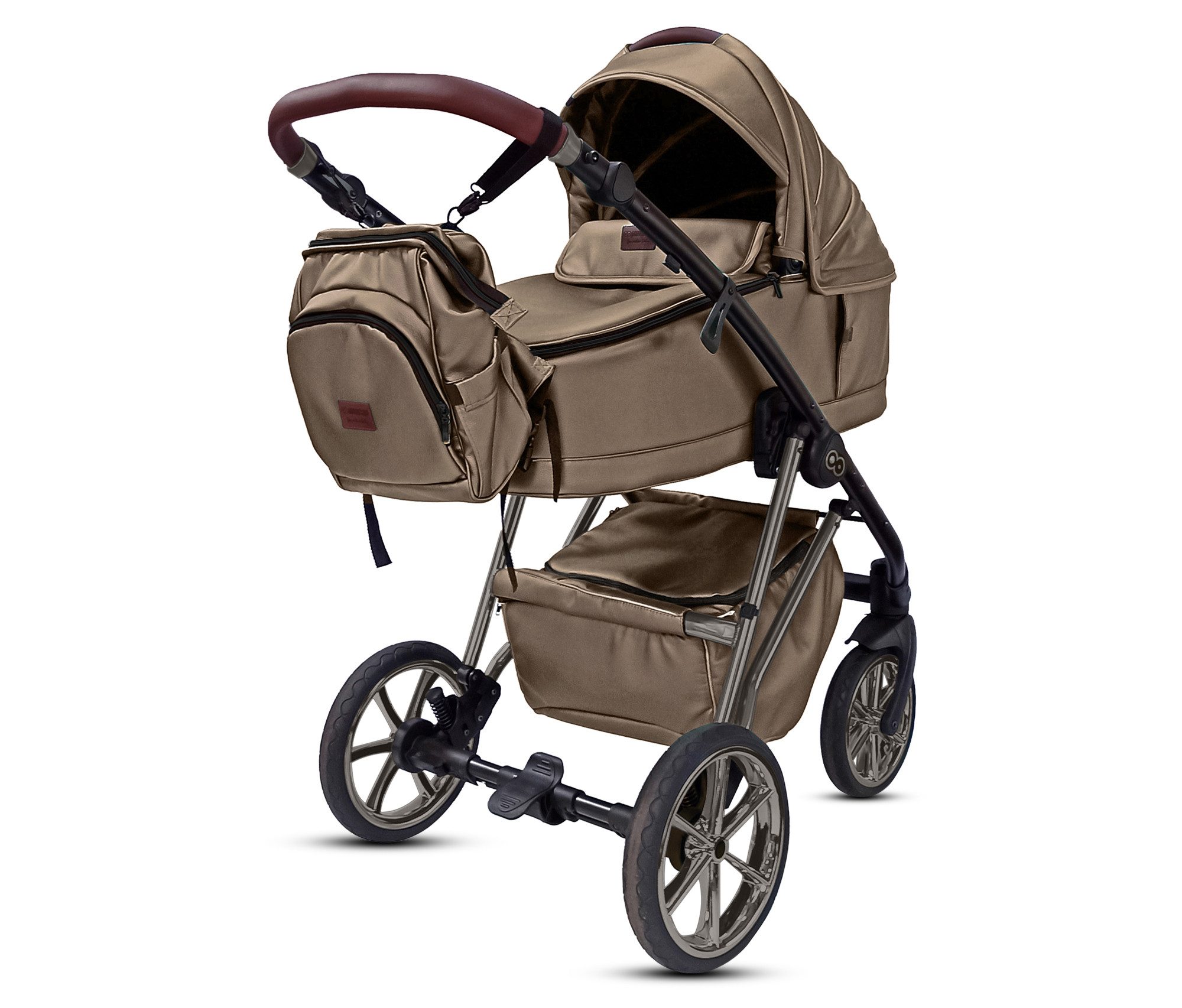 Kombi-Kinderwagen 2in1 Musse Royal, Baby Buggy Babywanne 5-Punkt-Sicherheitsgurt