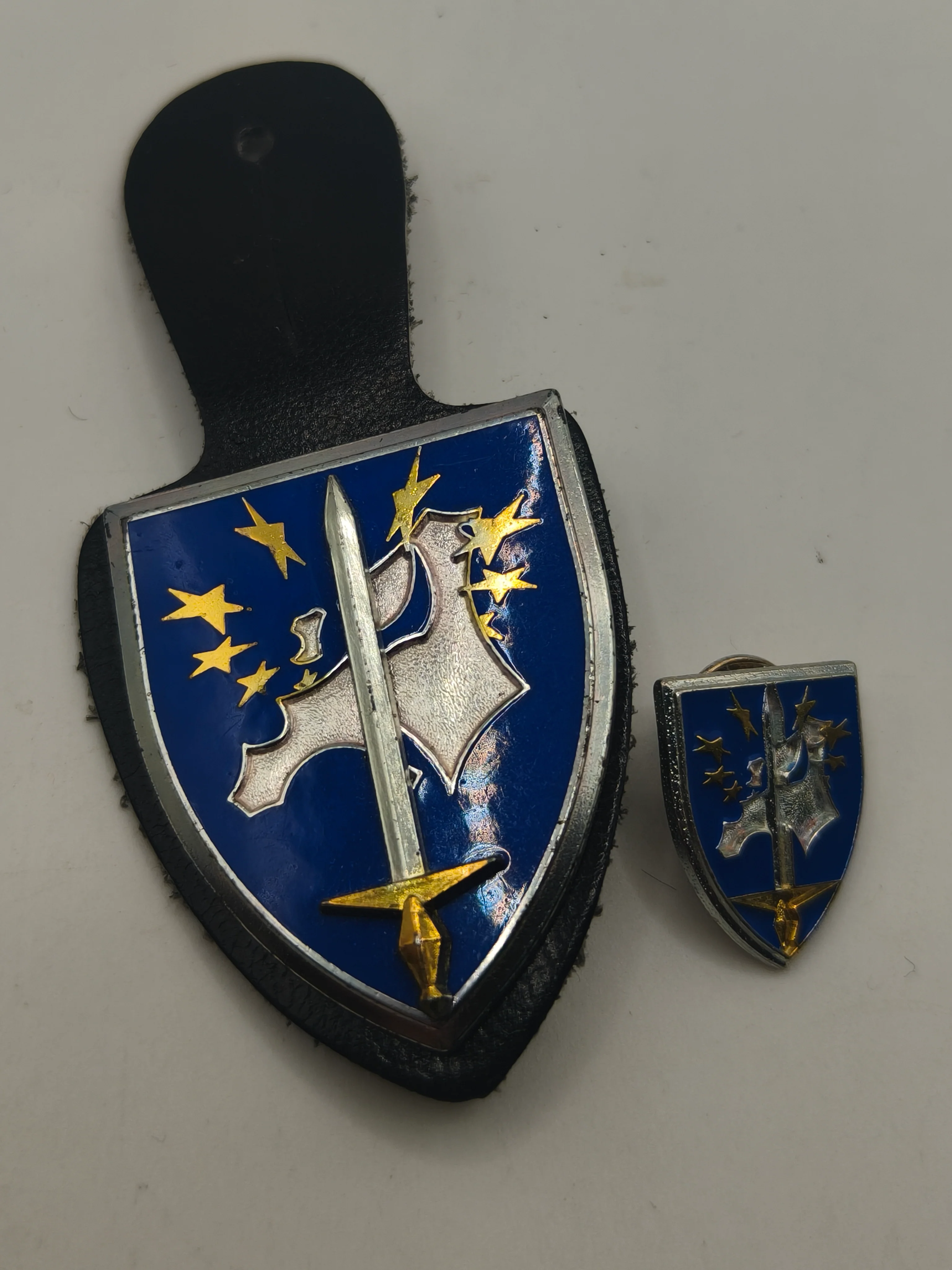 ONU Corps European badge. With miniature.