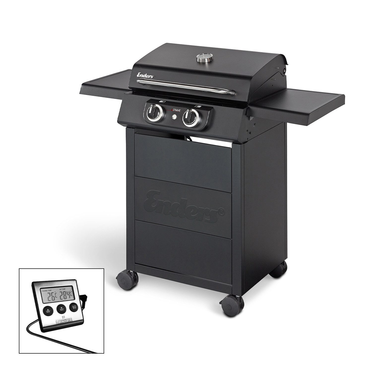 Elektrogrill Enders Elektrogrill eCrave 2 inkl. Fleischthermometer