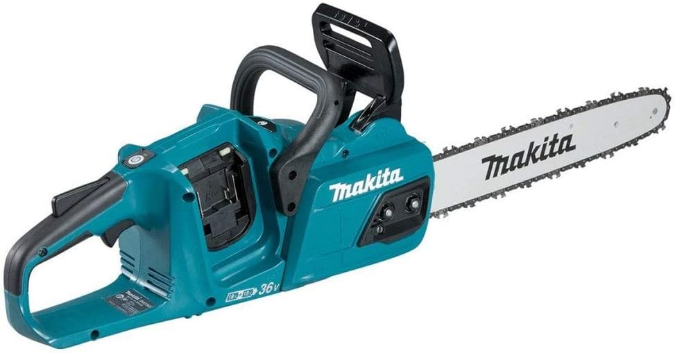 Makita DUC355Z Twin 18 V 36 V Akku-Kettensäge, nur 35 cm Lenkerkörper