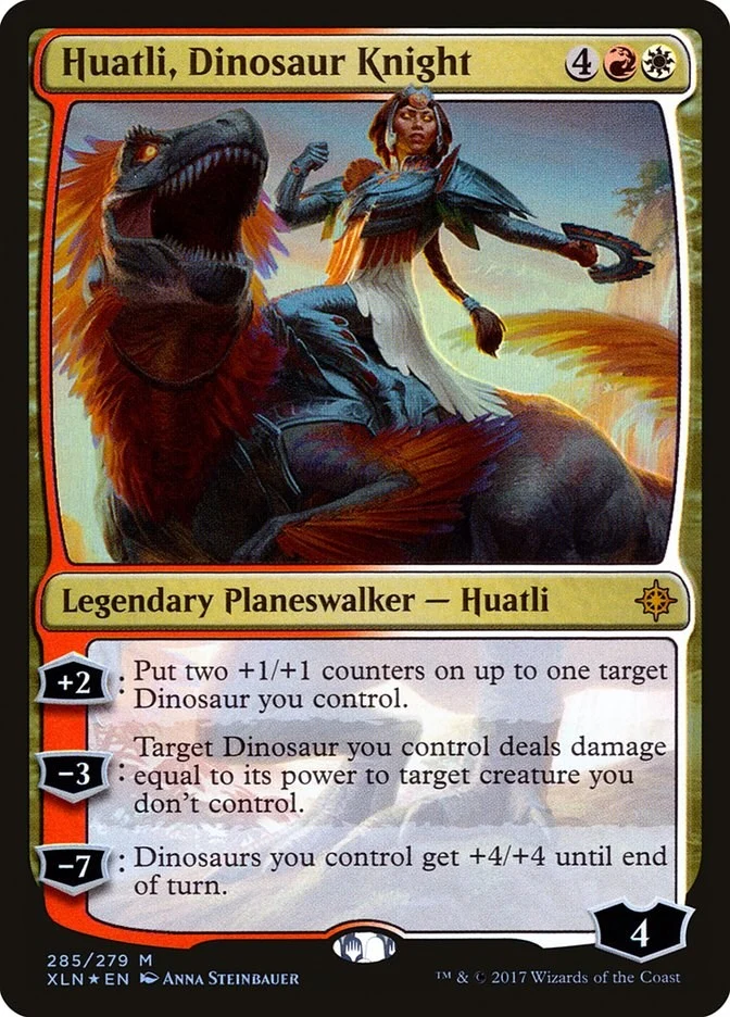 Huatli, Dinosaur Knight (285) (XLN)