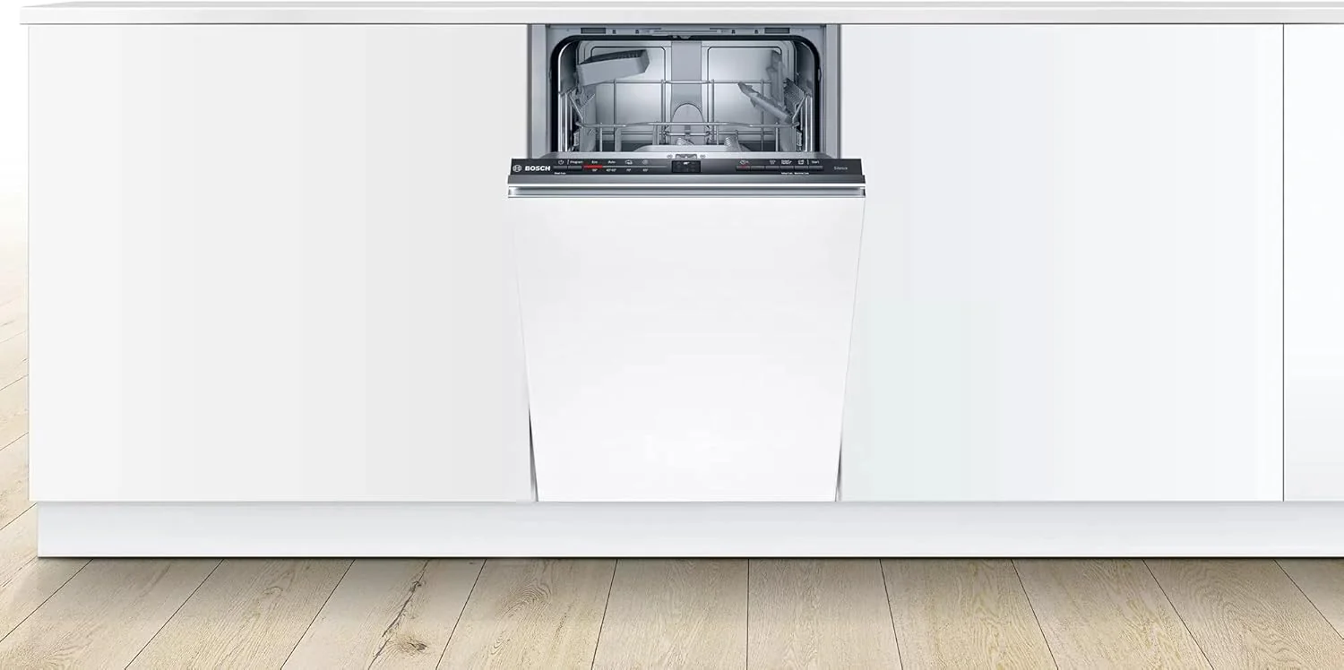 Bosch SRV2HKX41E Serie 2 Geschirrsp��ler Vollintegriert, 45 cm breit, Besteckkorb, Extra Trocknen auf Knopfdruck, InfoLight rot, AquaStop Schutz gegen Wassersch?den, Mehrfarbig