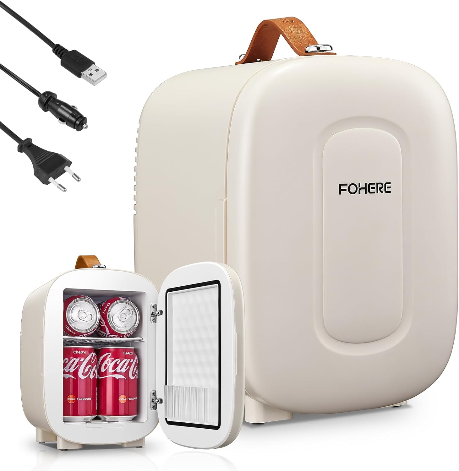 FOHERE 2 in 1 Mini Fridge 5 Litre Portable Refrigerator