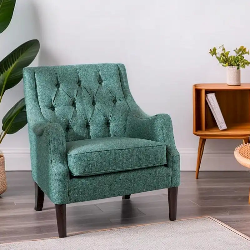Modern Button Tufted Accent Chair