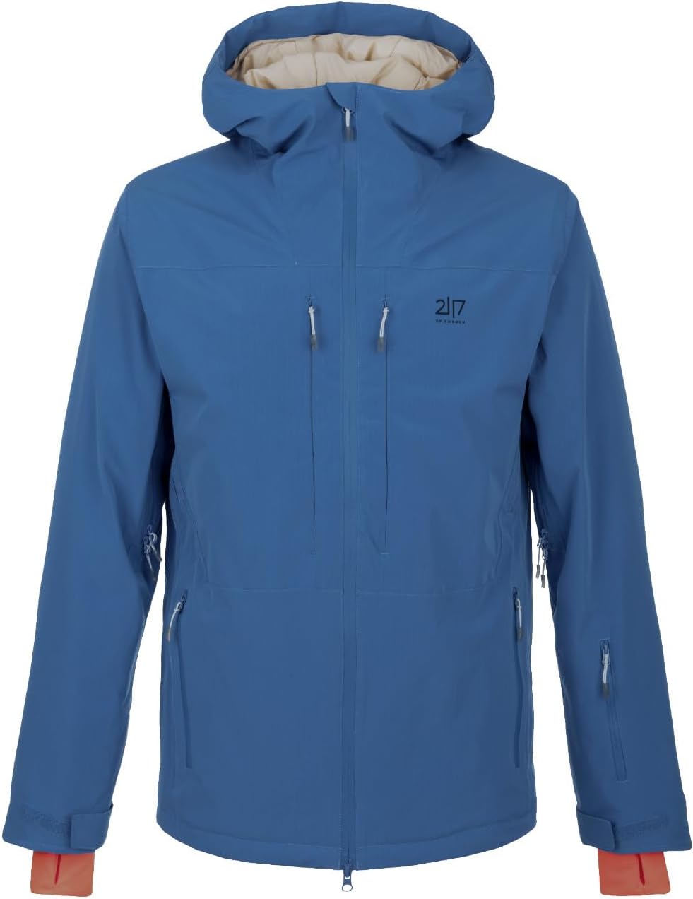 2117 of Sweden Nausta Herren Skijacke mit Kapuze Wasserabweisende Herren-Skijacke mit Isolierung. Perfekt für Skifahren, bietet Stil, Komfort und Schutz.