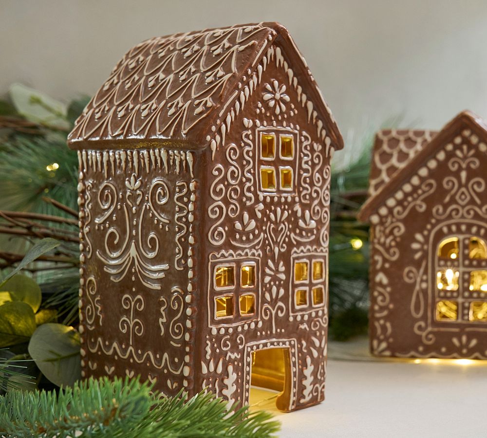 Handcrafted Gingerbread Village Houses