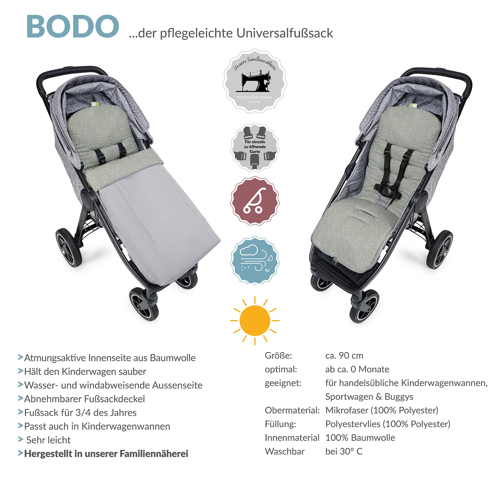 BODO der klassische Sommerfu?sack