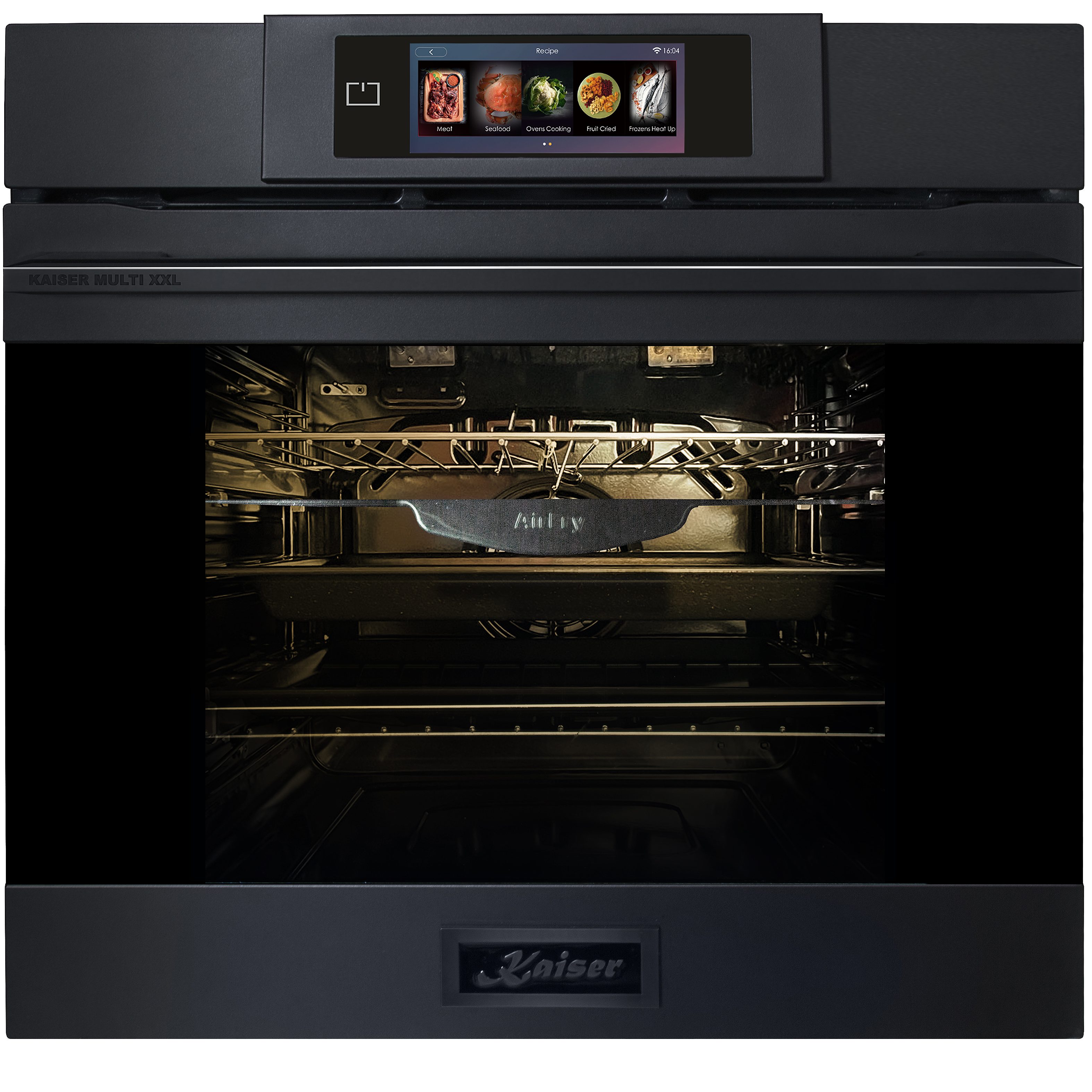 Backofen-Set Herd Set Autark Einbaubackofen XXL Multi 29, Multifunktions-Elektro-Backofen mit Pyrolise und Dampfreinigung, 60 cm+Induktionskochfeld 90 cm TFT Display+Dunstabzugshaube 90 cm TFT Display 1100 m3/h EH 6347+KCT 9140 FI +AT 9342