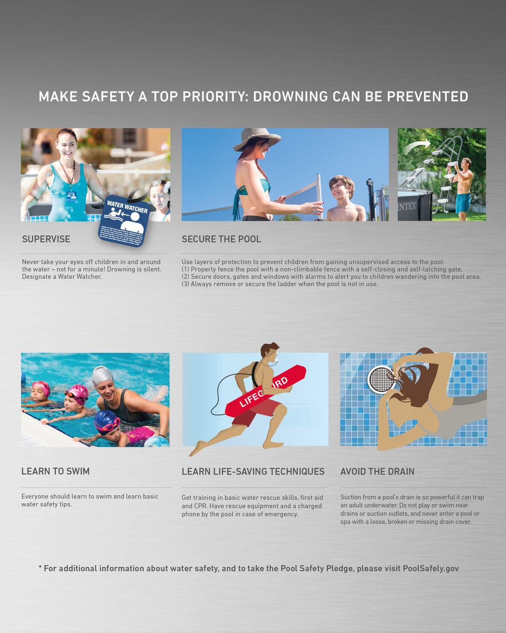 2025 Intex Ultra XTR® Frame piscina fuori terra da 18 piedi x 52 pollici con pompa a sabbia