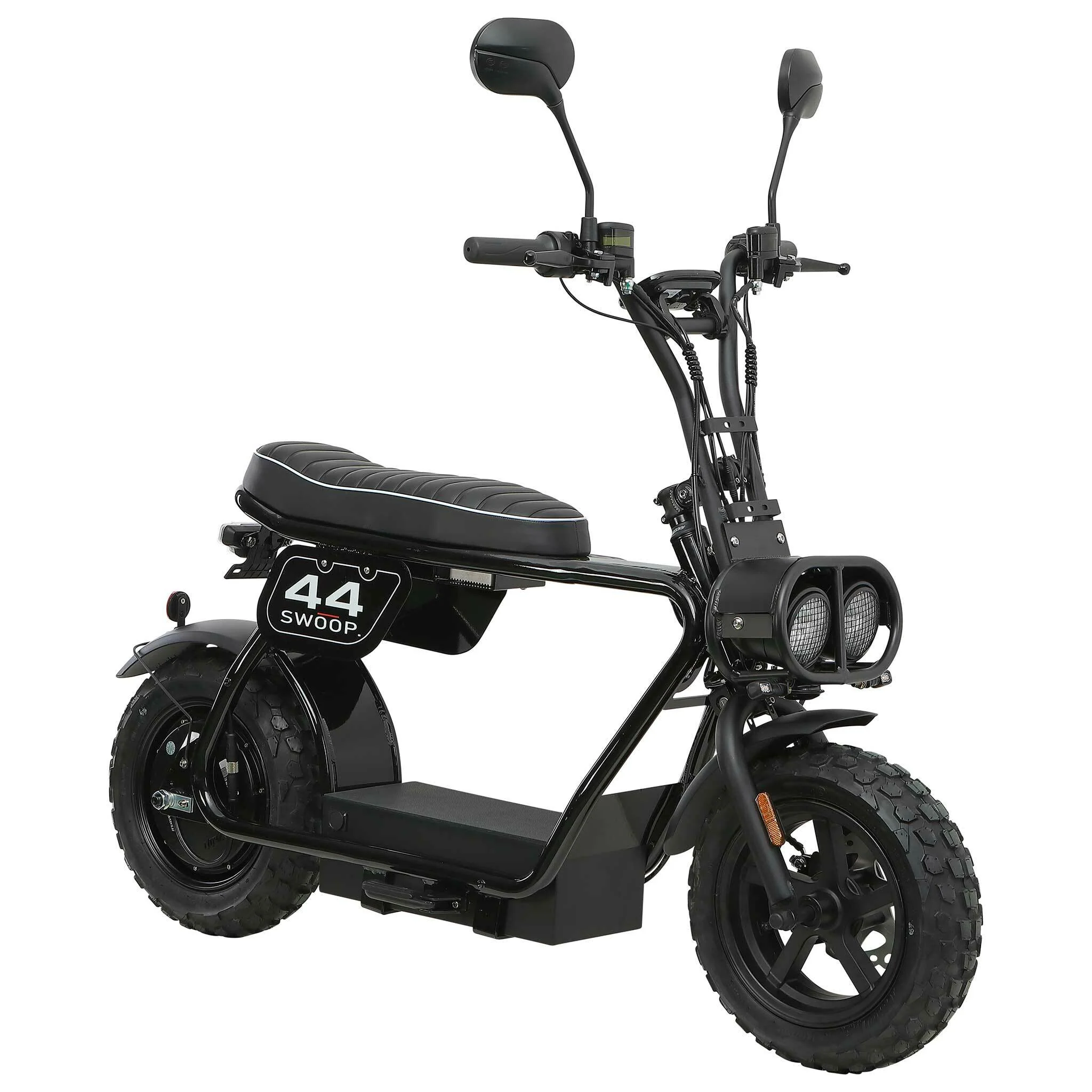 Swoop Elektrische Bromfiets Turbo 2000W Zwart