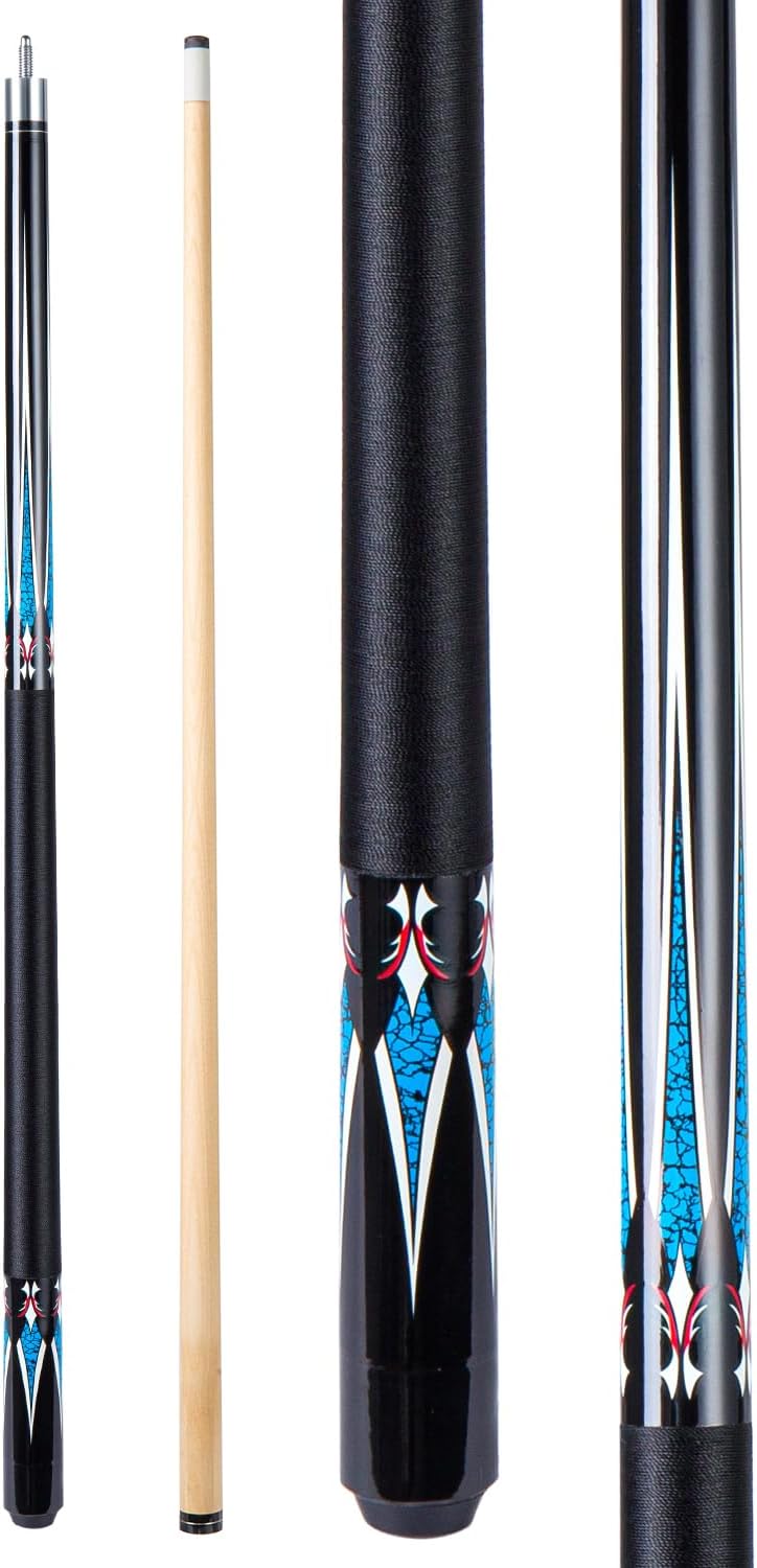 Sinsilvie 13mm 58 Pollici 19 20 Once Stecche Biliardo Pool,1/2 Maple Pool Cue Stick,Bastone da Biliardo da Bar per Uomini e Donne.