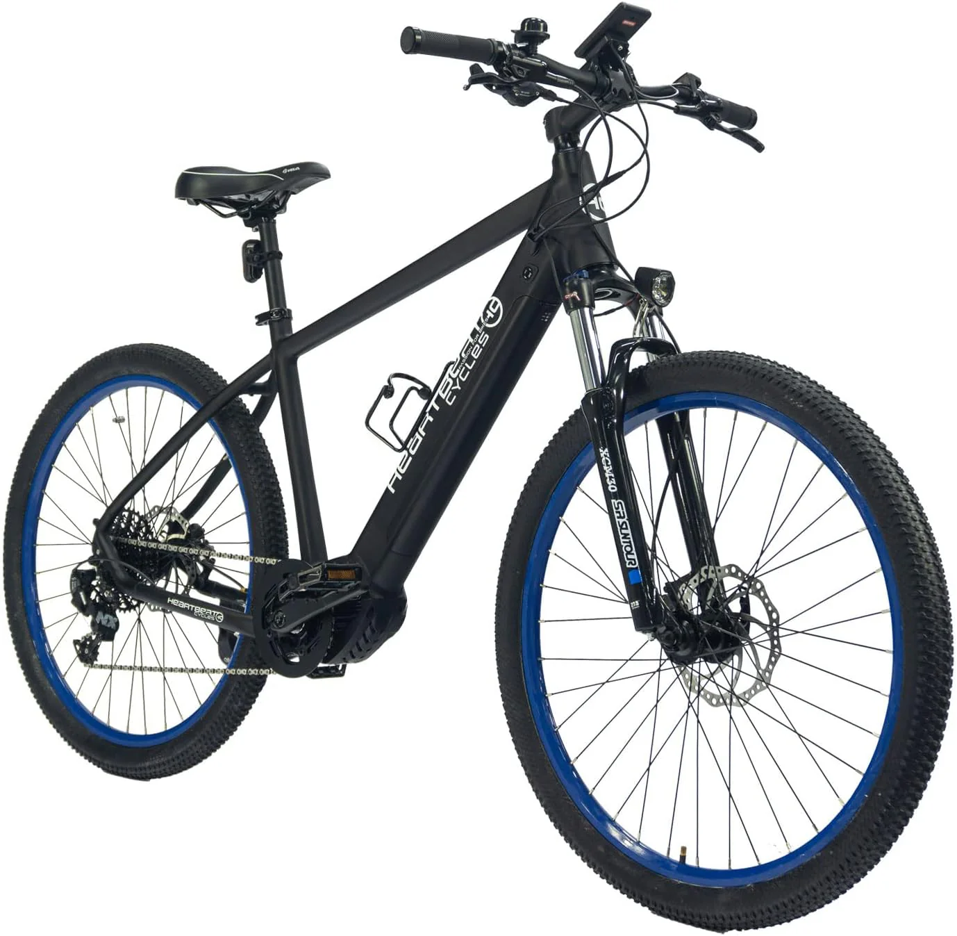 Highphoria Elektrische fiets voor volwassenen, 250W 25 km/u E-bike met batterij, Krachtige motor, Derailleurversnellingen, E-mountainbike met hydraulische voorvork, Pedelec voor dames en heren