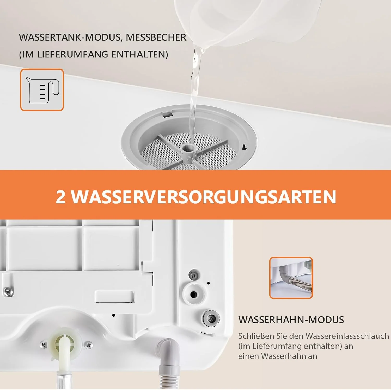 Karlxtom TDQR03A Mini Vaatwasser, 6 Programma's Vrijstaande Tafelvaatwasser, Vaatwasser met 2 Watertoevoermodi, Automatisch Drogen, Perfect voor Kleine Gezinnen en Koppels
