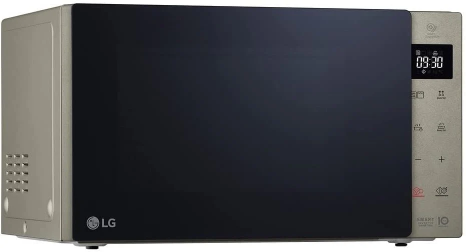 LG MH6535GIS Mikrowelle mit Inverter Technologie & Quarz Grill, 25 Liter Kapazitt, 1000 W, Automatikprogramme, einstellbare Leistungsstufen für optimales Garen und EasyClean-Funktion, Schwarz