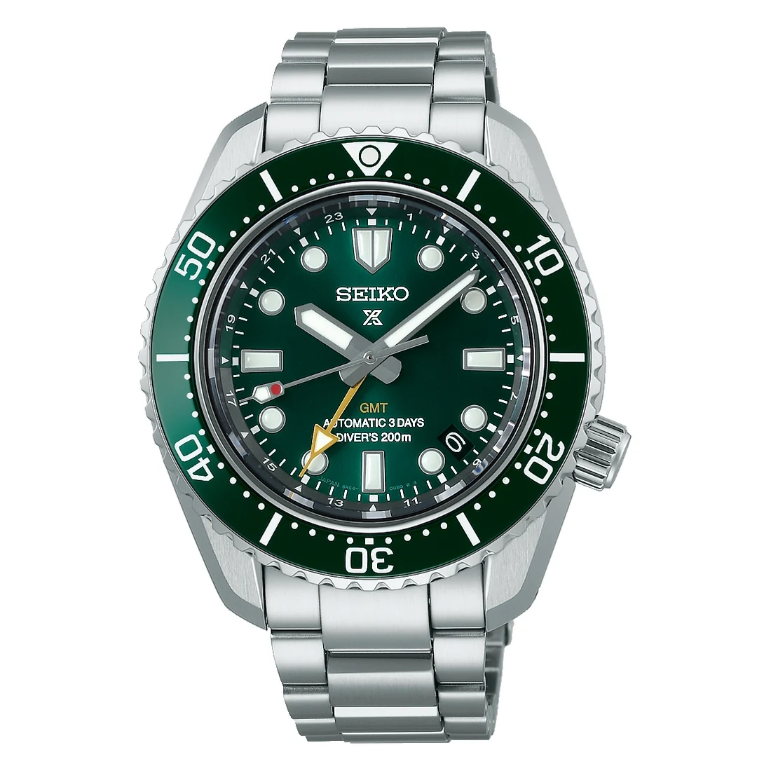 Orologio Seiko Prospex GMT SPB381J1 Mini Marinemaster verde