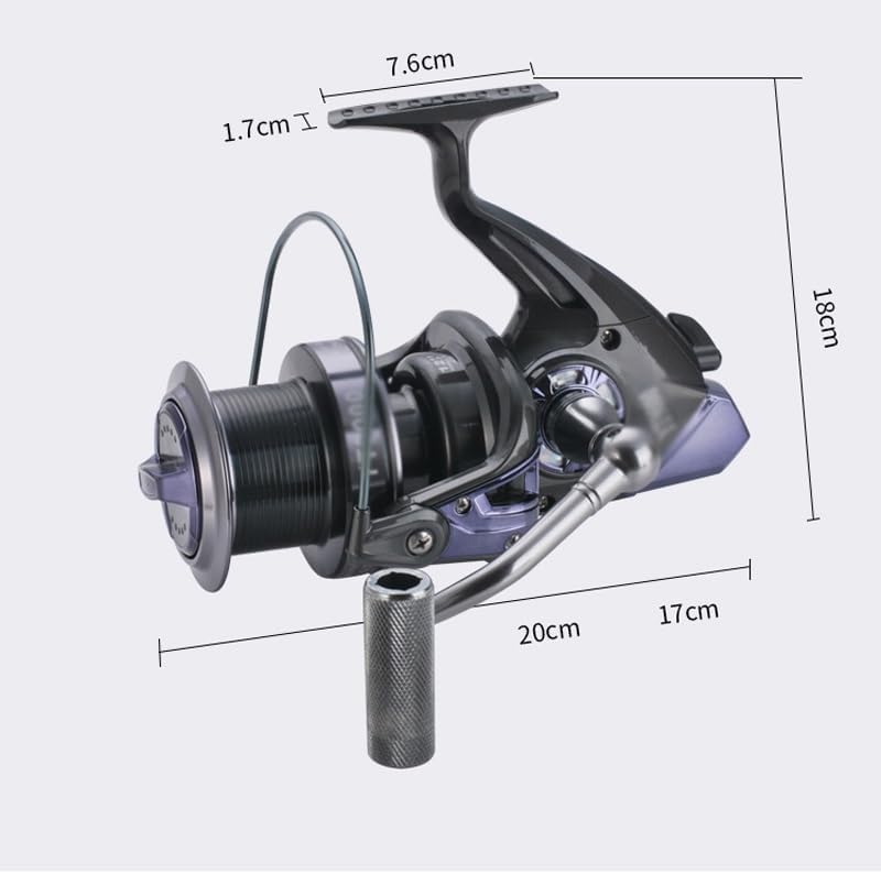 AngelrolleFisch Rad Metall Draht Tasse Lange Wurf Rad Angeln Rad Angeln Rad Spinnrad