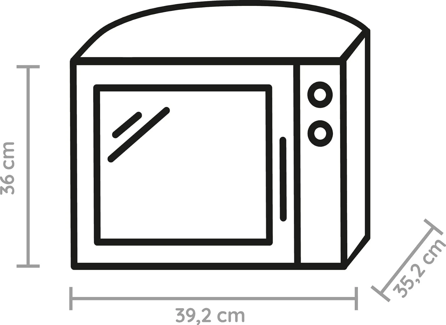 Bauknecht MW 39 WSL / Kombination Grill und Mikrowelle / Crisp Funktion / 700 W / 13 L Garraum / Super-Kompakt Design / Dampfgarfunktion / Schnellauftau-Funktion, Wei?/Silber