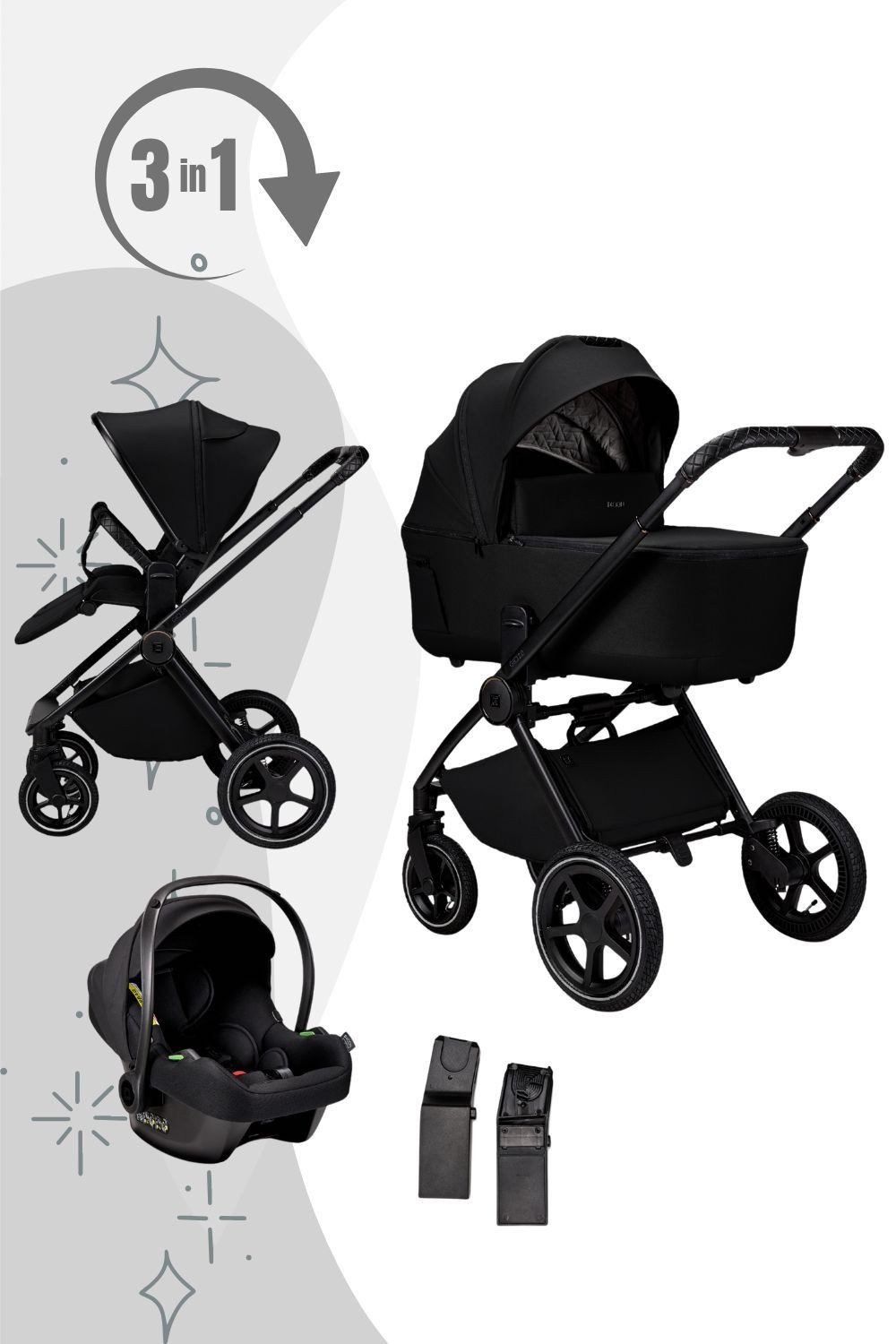 Kombi-Kinderwagen Gio 2.0 Kinderwagen Set mit COSMO 2.0
