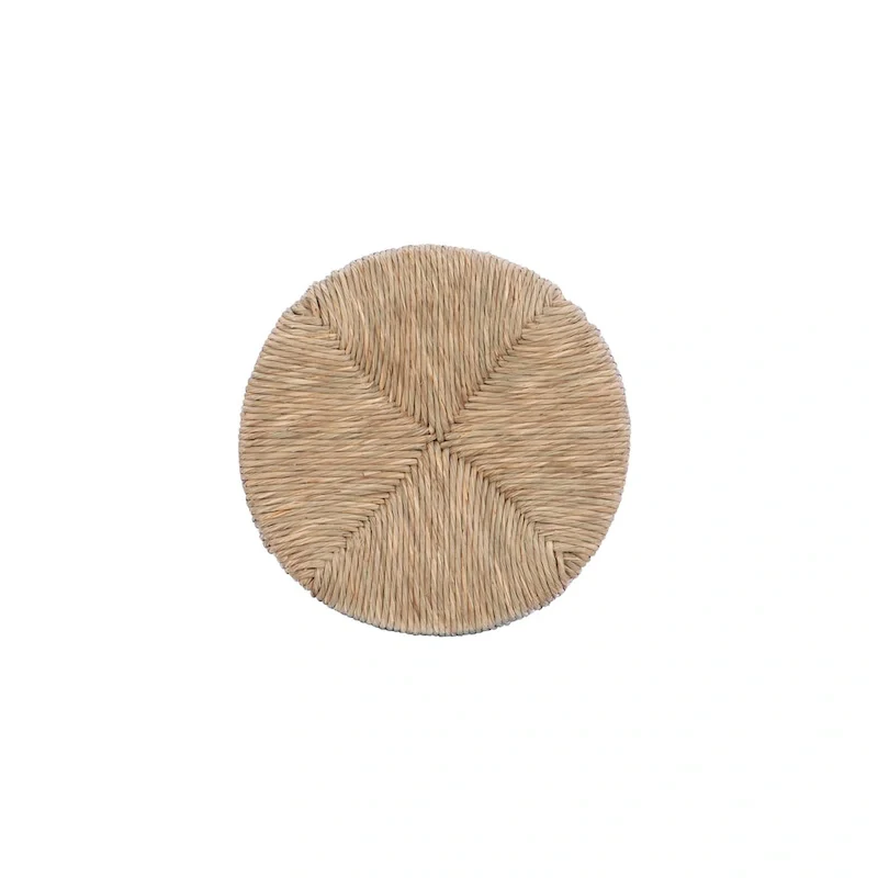 Maya Backless Swivel Counter Stool with Seagrass Seat