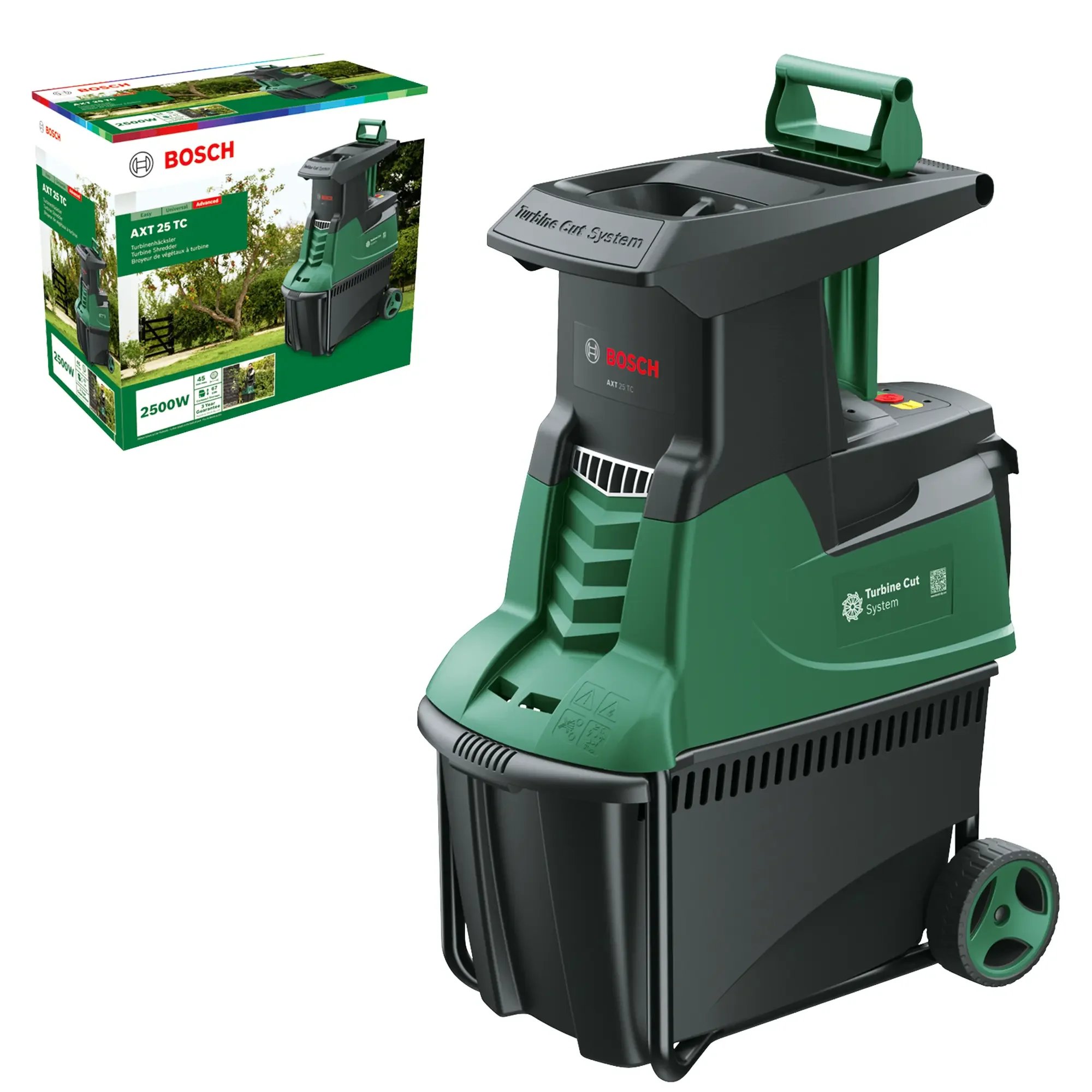2025 Bosch AXT 25 TC Bio-hakselaar C Tuinafvalversnipperaar met 2500 W motor