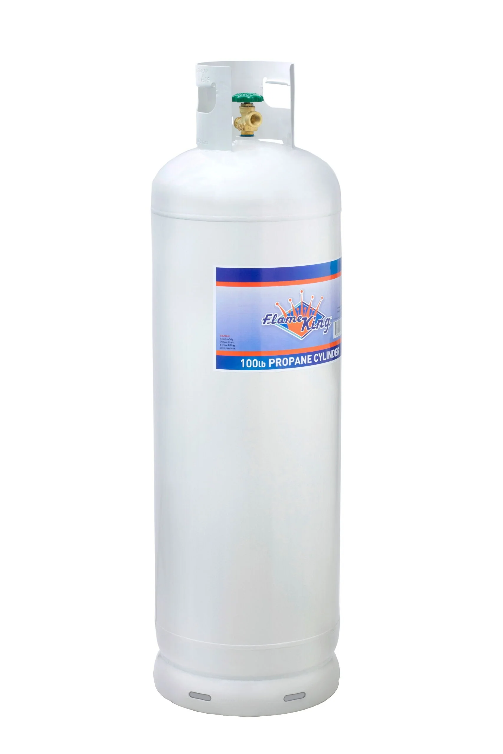 100-pound steel propane gas cylinder with POL valve (delivered empty)