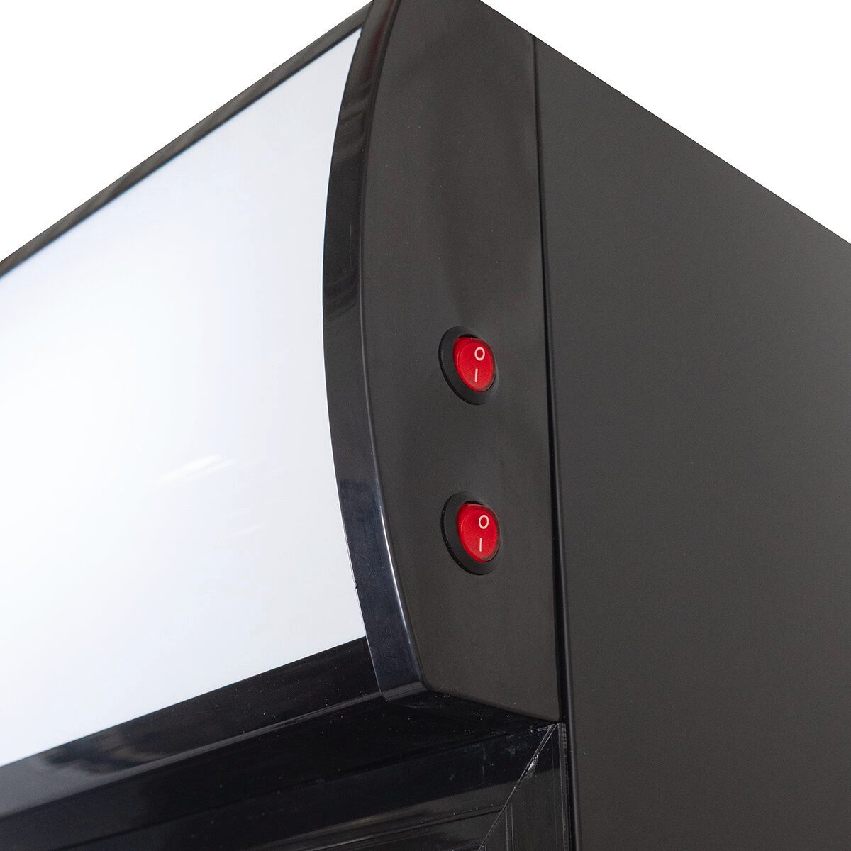 Getränkekühlschrank Getränkekühlschrank 1500 mit Klapptüren, schwarz, LED, Leucht