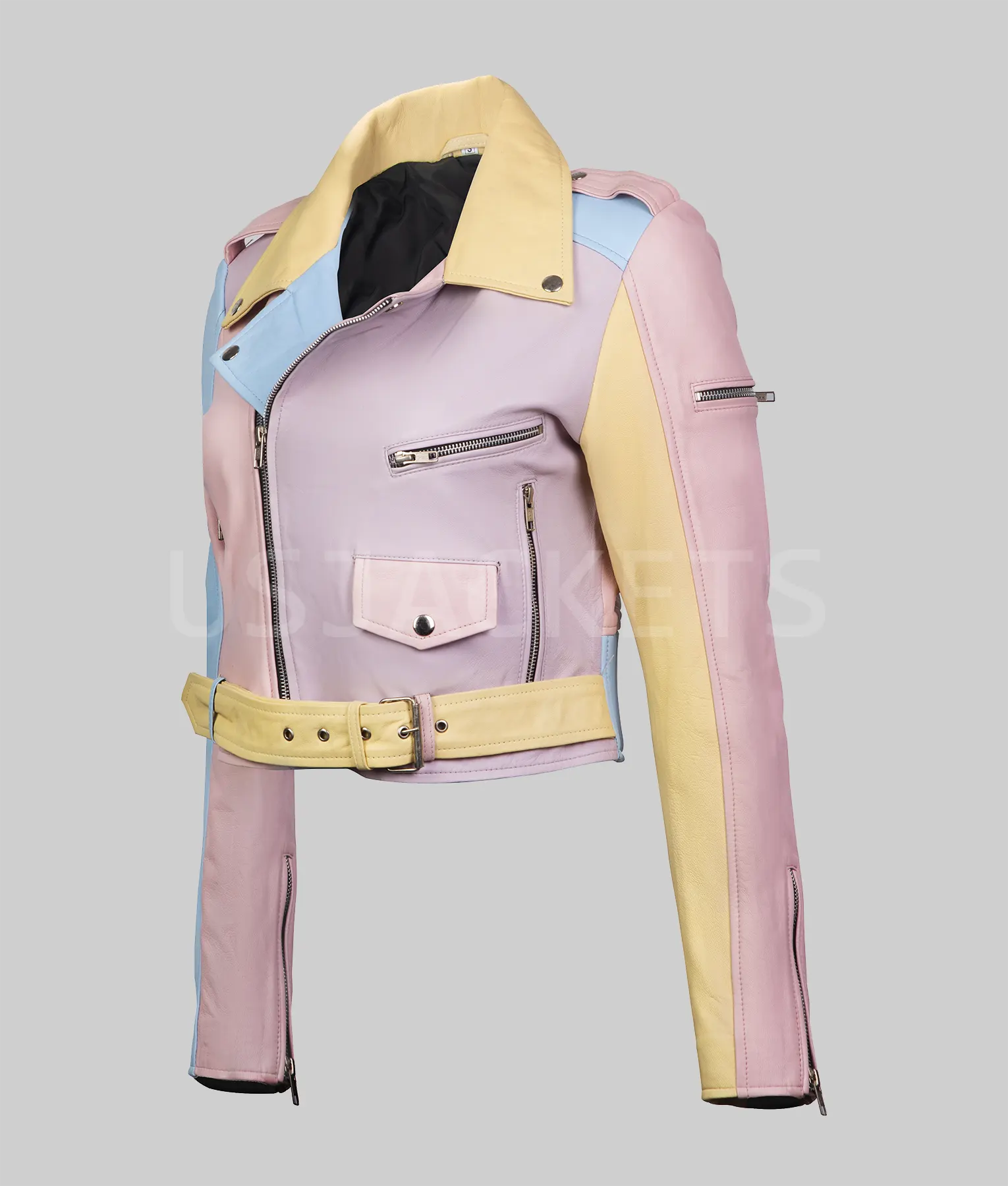 Rainbow Pastel Moto Jacket