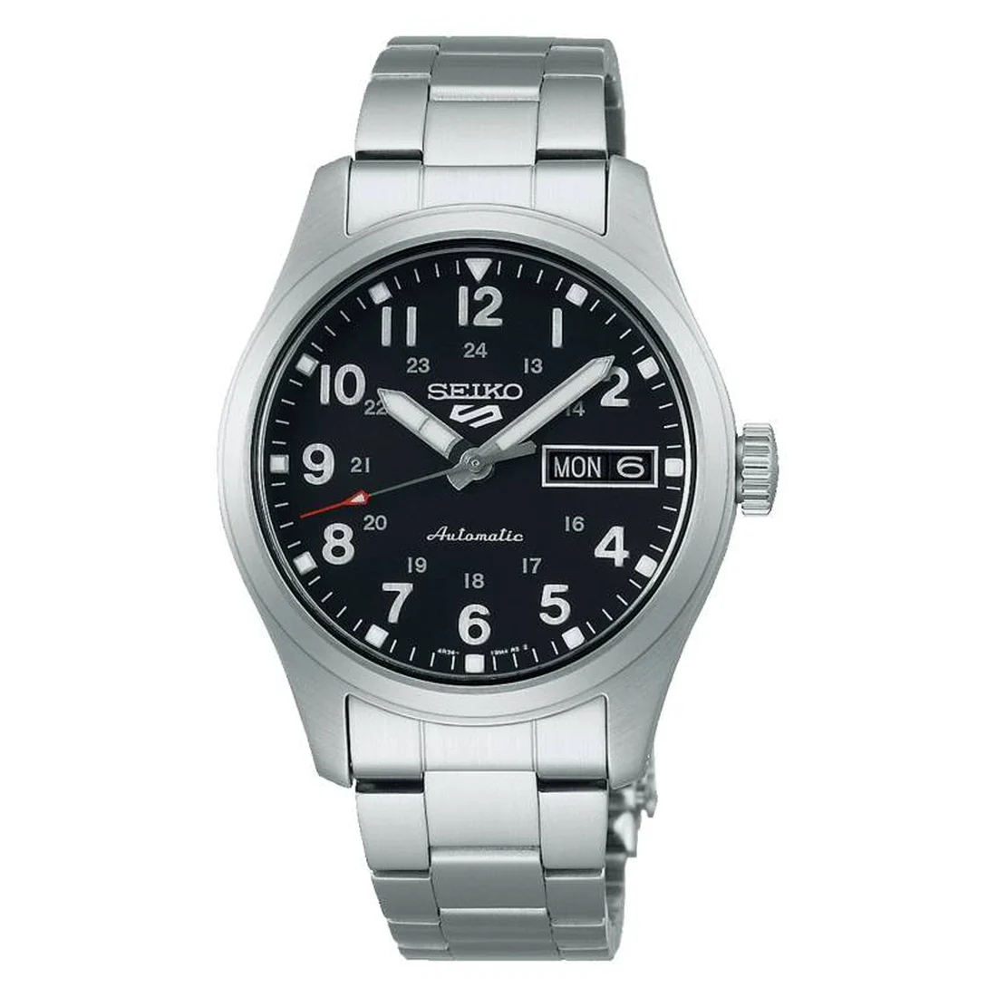Seiko 5 Sports SRPJ81K1 field watch 36mm unisex nero