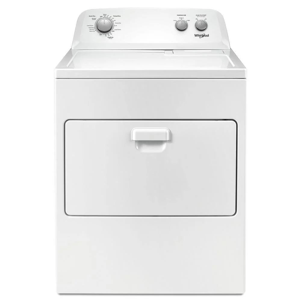 Whirlpool 7.0 cubic foot (approx. 198 liters) clothes dryer, AutoDry? system, Wrinkle Shield?, white