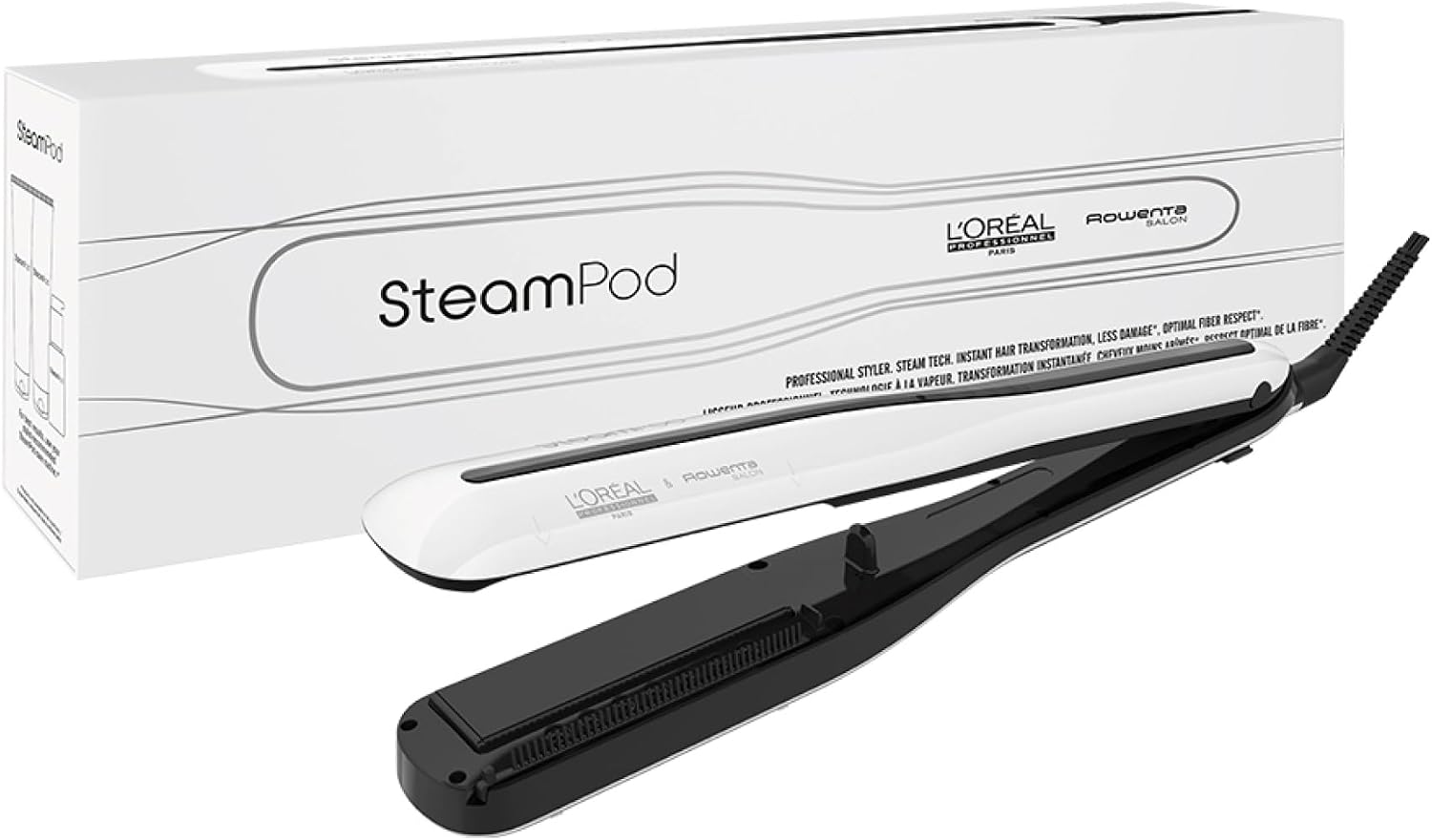 Steampod 3.0 | Piastra per capelli a vapore professionale 2 in 1: lisciante e wavy | Ceramica Piastra per capelli con tecnologia a vapore | Adatto a tutti i tipi di capelli | L'Oréal Professionnel|