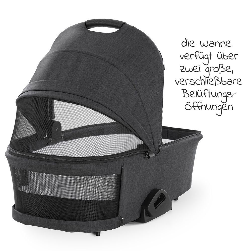 Kombi-Kinderwagen Vision X Duoset Black - Melange Black