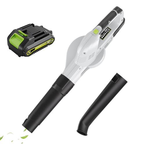 Narbell Soffiatore elettrico senza fili, 20 V, 2 Ah, 320 CFM, 145 MPH, con batteria e caricabatterie, soffiatore per foglie alimentato a batteria, soffiatore portatile leggero con 2 tubi per prato, : Amazon.it: Giardino e giardinaggio