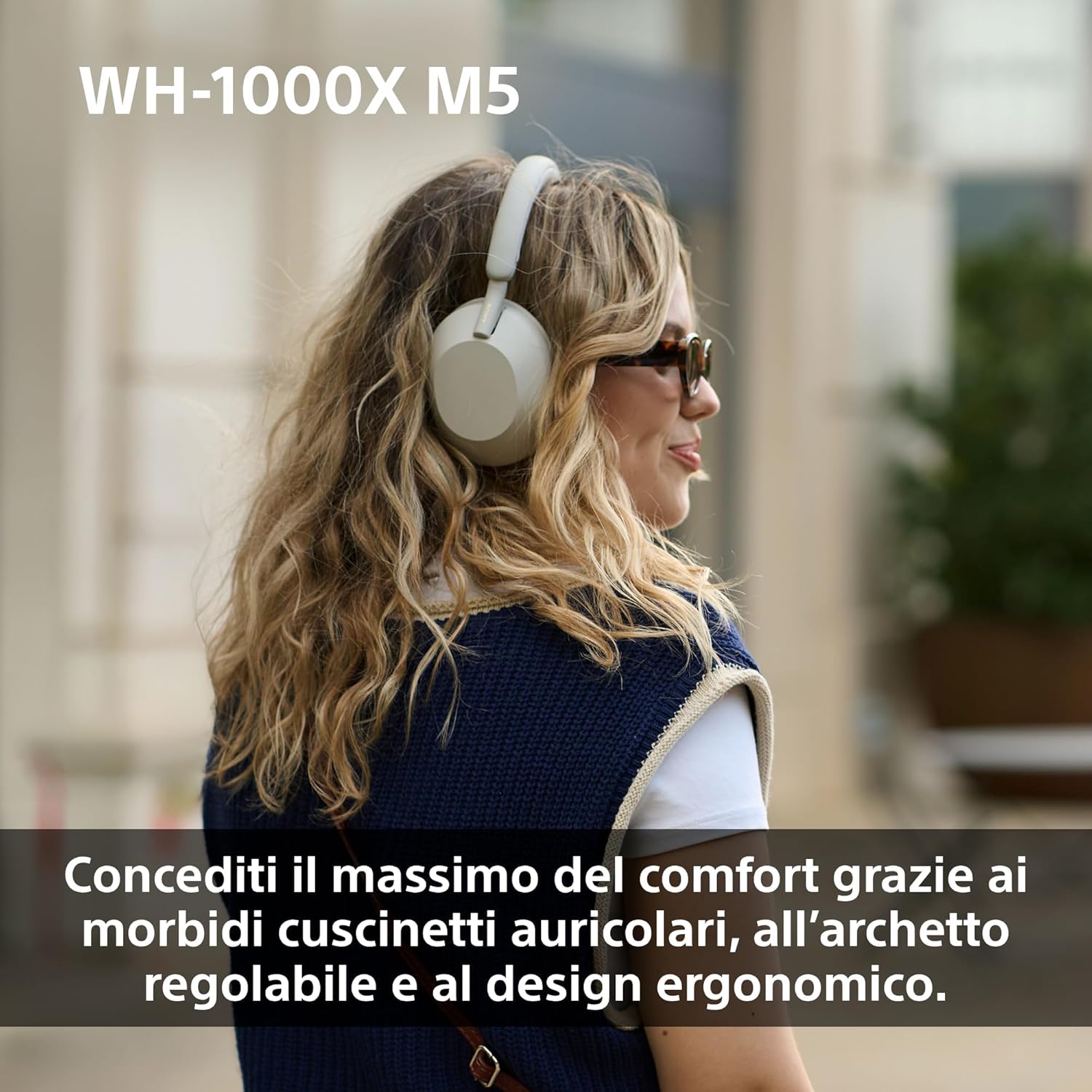 WH-1000XM5 Custodia Rigida | Cuffie Wireless Premium con Cancellazione del Rumore, Bluetooth, Chiamate Chiare,Hi-Res Audio, Fino a 30 Ore di Autonomia, Compatibili con iOS e Android – Black