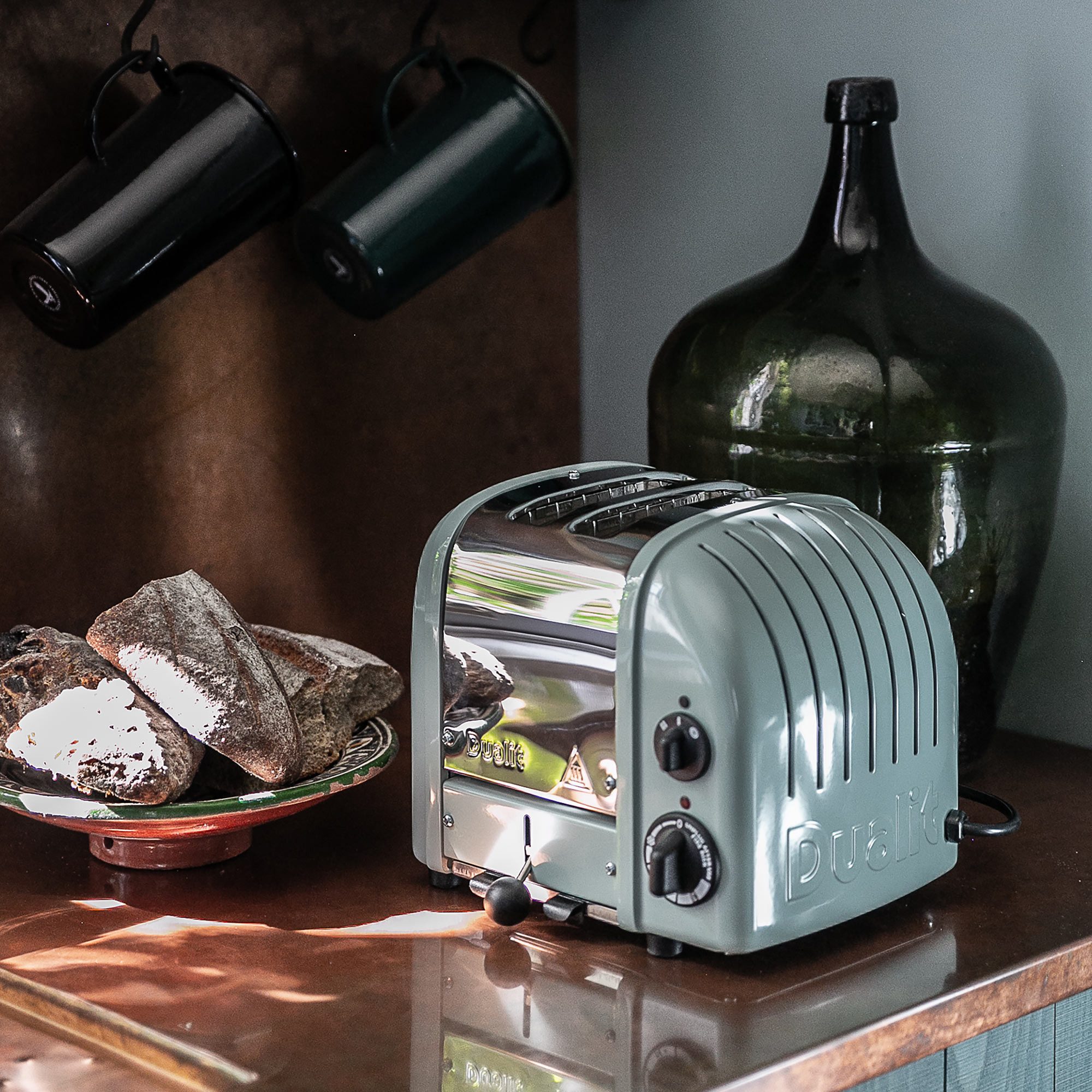Toaster Dualit Paket 2, 2er Toaster mit Brötchenaufsatz und Sandwichzange